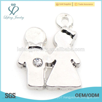 New design silver alloy family charm jewelry in high quality